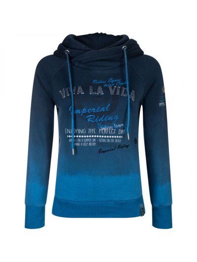 Navy blue gradient hoodie for woman – Parcival - Imperial Riding