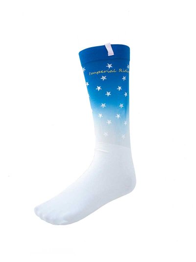 Calcetines técnicos azules y blancos con estrellas Vanitas - Imperial Riding