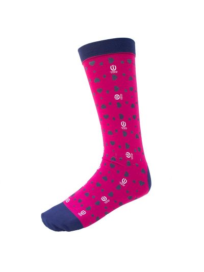Calcetines técnicos fucsias con corazones My sweetheart - Imperial Riding