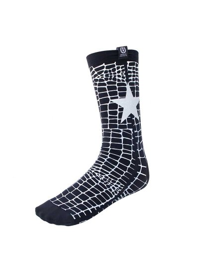 Calcetines técnicos negros con animal print blanco Adventure - Imperial Riding