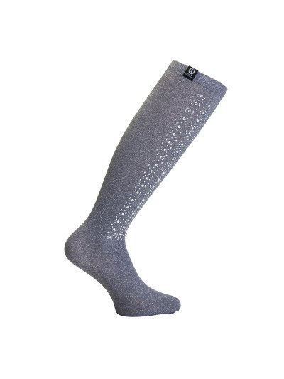 Calcetines grises con brillo plateado y pedrería Daylight - Imperial Riding