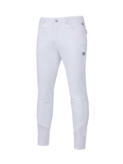 White competition breeches (knee grip) for men - Kenton - Kingsland Classic