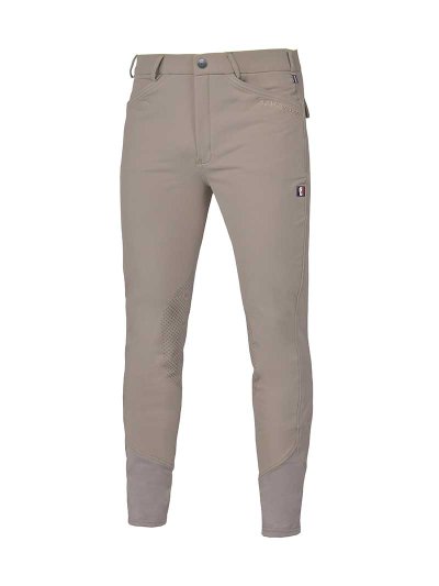 Beige competition pants (knee grip) for men - Kenton - Kingsland Classic