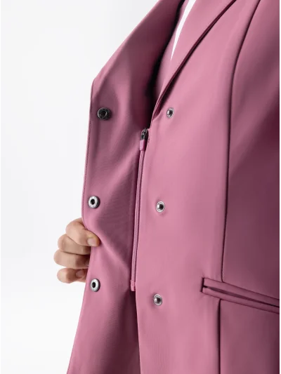 Chaqueta de concurso rosa (Daybreak) compatible con airbag para niña EQGALA - Equiline - imagen 3