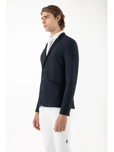 Chaqueta de competición perforada azul marino para hombre EQCARGIAC - Equiline