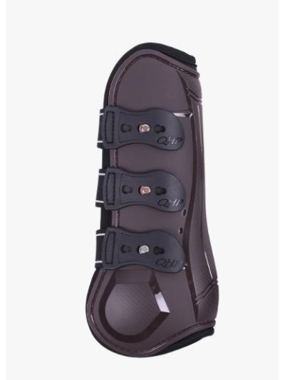 Pack de 2 protectores de tendón (delanteros) marron para caballo y pony - QHP