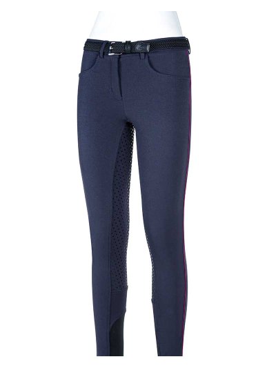 Navy riding breeches for girls Jade - Equiline