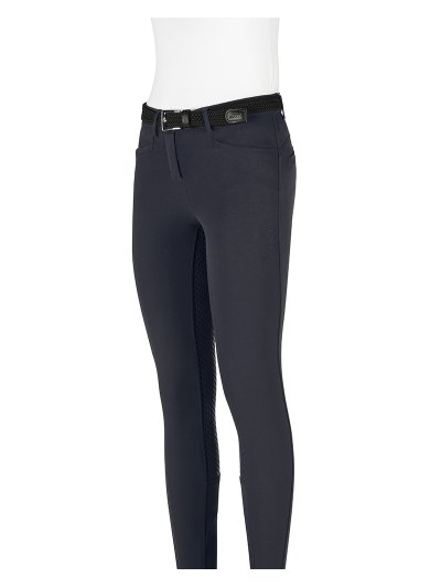 Navy riding breeches for girls - Equiline