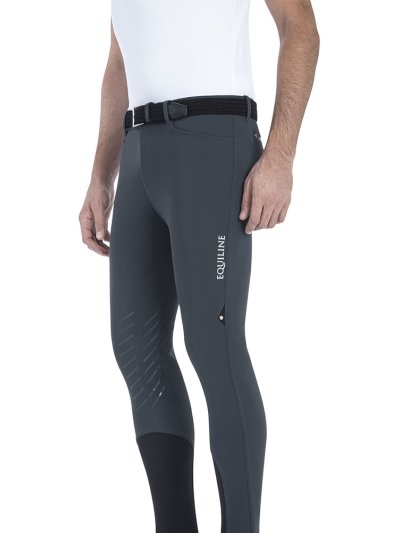 Grey riding breeches for men - Equiline