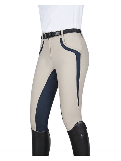 Pantalones color beige con culera para mujer Patricia - Equiline