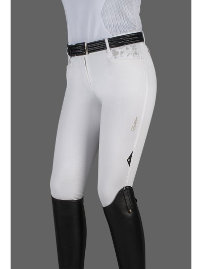 Pantalon d'équitation blanc pour femme Aton - Equiline