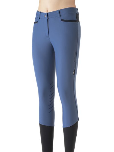 Blue horse riding pants (knee grip) for women Cepik - Equiline