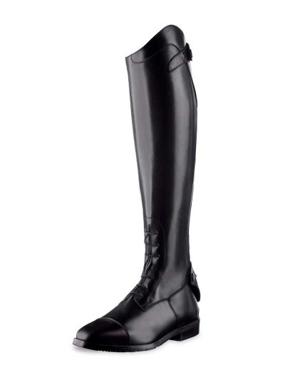 Botas de montar en cuero negro con cordones Orion - Ego7
