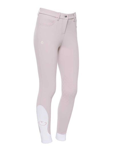 Light Pink Riding Pants with Pockets (Knee Grip) for Girls - Cavalleria Toscana