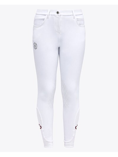 Pantalons blanc (grip aux genoux) pour fille CT-Orbit - Cavalleria Toscana