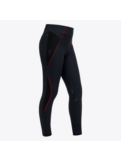 Leggings d'équitation bleu marine (grip aux genoux) pour fille Academy - Cavalleria Toscana