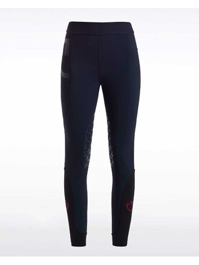 Mallas de cintura alta azul marino (grip rodilla) para mujer - Cavalleria Toscana