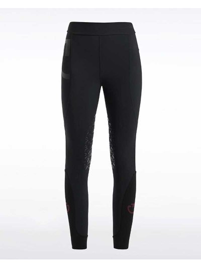 Mallas de cintura alta negras (grip rodilla) para mujer - Cavalleria Toscana