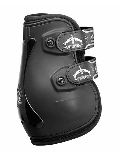 Black rear fetlock jumping boots Pro Jump Elastic - Veredus