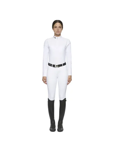 Polo de concours blanc pour femme - Cavalleria Toscana - imagen 2