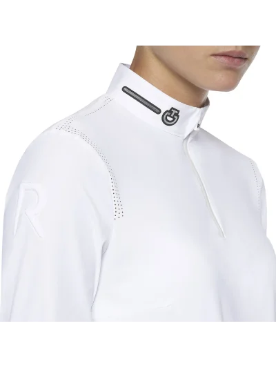 Polo de concours blanc pour femme - Cavalleria Toscana
