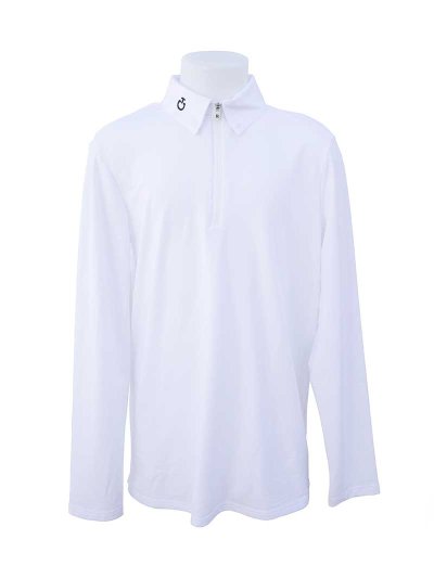Polo polar de competición de manga larga blanca para niño - Cavalleria Toscana