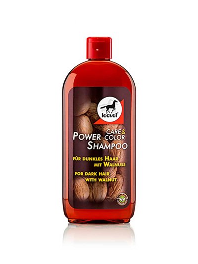 Champú de nuez para caballos oscuros (500ml) Power shampoo walnut - Leovet