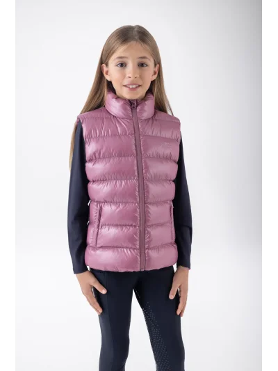 Chaleco acolchado rosa (Daybreak) para niña EQGRITA - Equiline