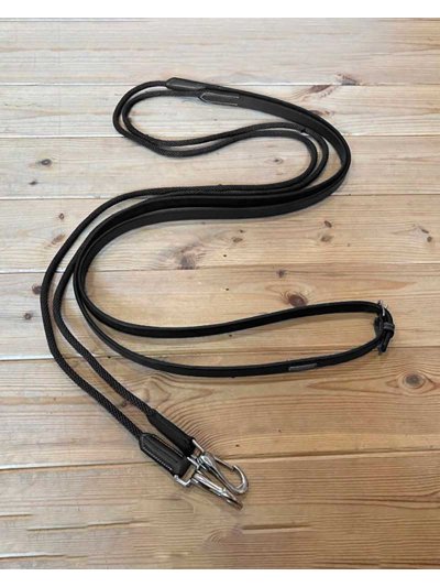 Riendas alemanas negras para caballo - Collection ONE -  JUMP IN