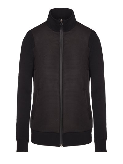 Women's black nylon bomber with elastic sleeves - Cavalleria Toscana