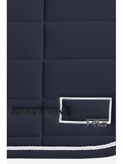 Tapis de saut bleu marine en jersey à passepoil contrasté - RG - imagen 2