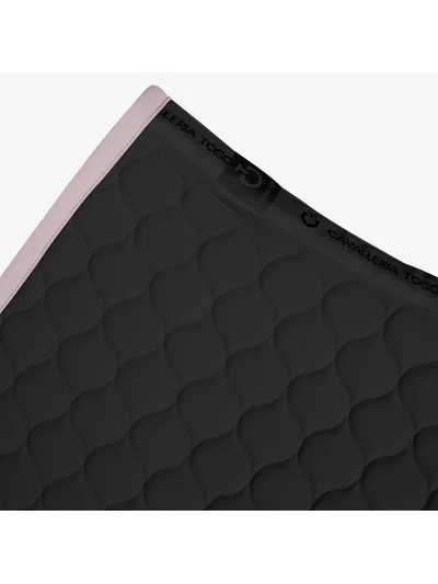 Tapis de saut noir et rose avec matelassage circulaire - Cavalleria Toscana - imagen 2