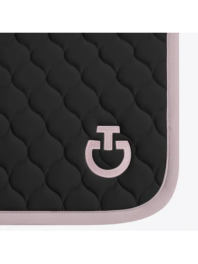 Tapis de saut noir et rose avec matelassage circulaire - Cavalleria Toscana - imagen 3