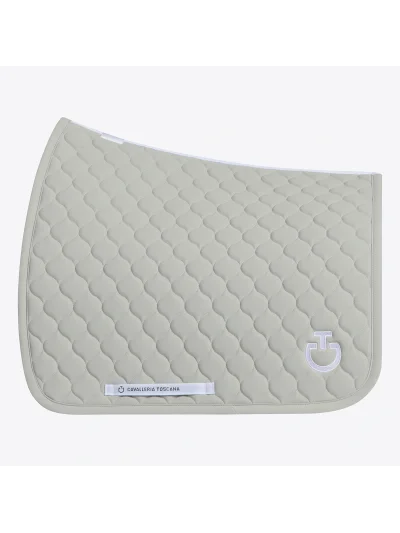 Tapis de dressage vert avec matelassage circulaire - Cavalleria Toscana