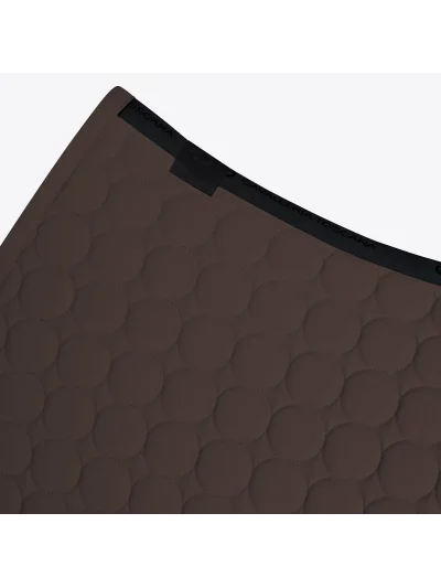 Sudadero de salto marrón oscuro (Espresso) de jersey con acolchado circular para caballo Circle Quilted - Cavalleria Toscana - imagen 2