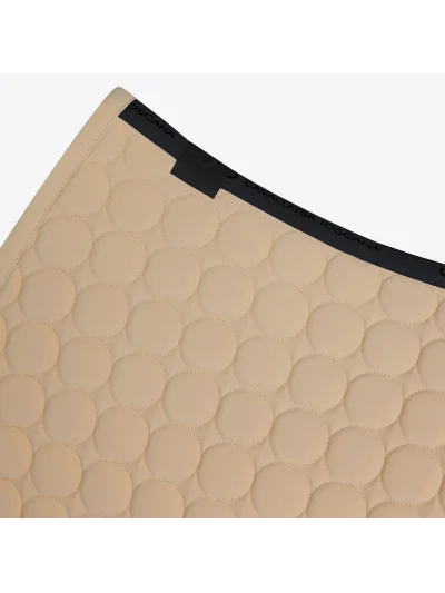 Sudadero de salto beige tostado (Aluminum) de jersey con acolchado circular para caballo Circle Quilted - Cavalleria Toscana - imagen 2