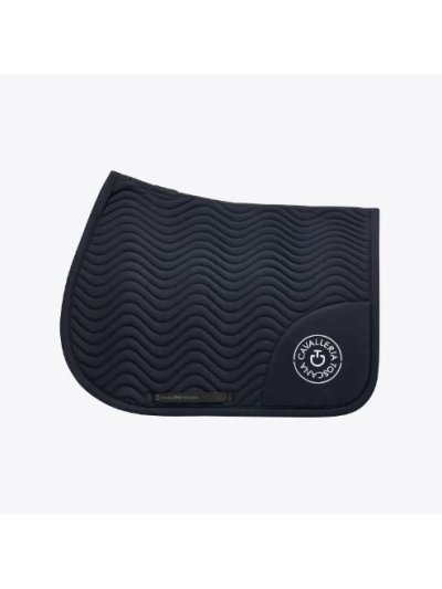 Sudadero de salto azul marino para caballo Double Orbit Wave - Cavalleria Toscana