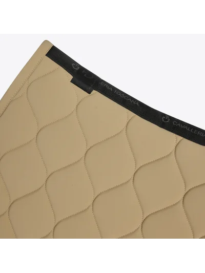 Sudadero de salto beige tostado (Aluminum) con acolchado circular y logo bordado para caballo y pony New Circular Quilted - Cavalleria Toscana - imagen 2