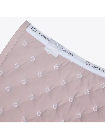 Tapis de saut rose clair (Violet Ice) matelassé à micro-logos brodés pour cheval et poney - Cavalleria Toscana - imagen 2