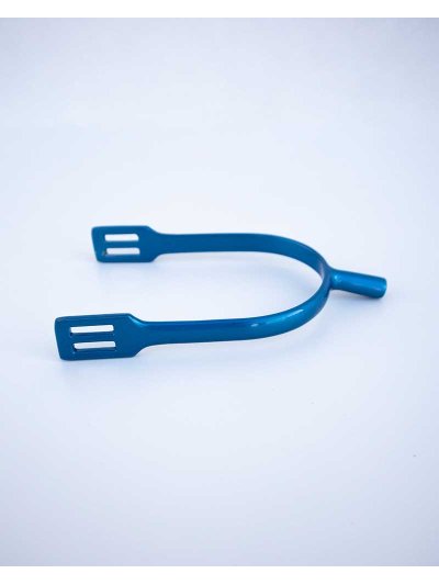 Espuelas rectas de 25mm en azul metalizado - Imperial Riding