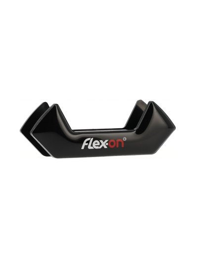 Imán intercambiable negro con las letras blanco y rojo para estribos safe-on - Flex-On