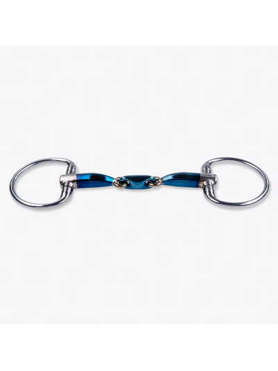 Filete de oliva 3 piezas para caballo (eliptical) Sweet Iron eggbutt - Trust