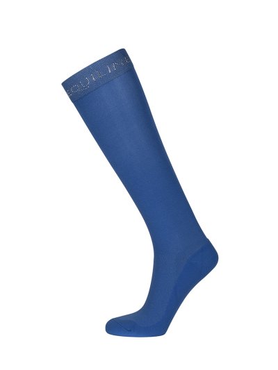 Calcetines de caña alta azules con mini tachuelas Matilda - Equiline