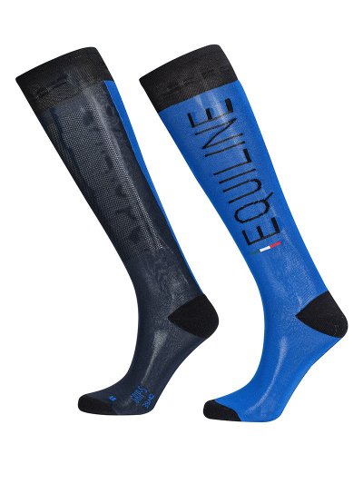 Calcetines altos color azul royal unisex Ibert - Equiline