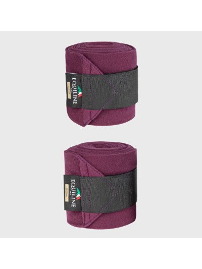 Lot de 2 bandes polaires de travail violettes pour cheval Necus - Equiline