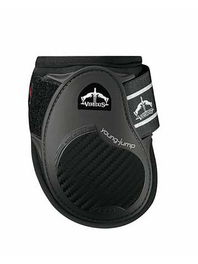 Black rear fetlock boots for young horses Young Jump - Veredus