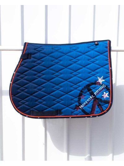 Sudadero de salto azul y negro para caballo (cob) Etoile - Imperial Riding