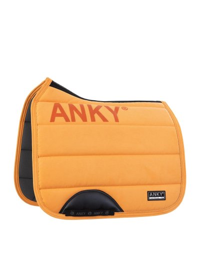 Sudadero de doma naranja (Golden Ochre) con antideslizante en la cruz y refuerzo en el paso de cincha para caballo - Anky
