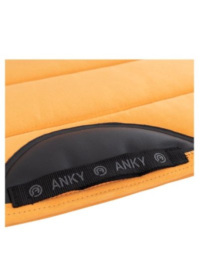 Sudadero de doma naranja (Golden Ochre) con antideslizante en la cruz y refuerzo en el paso de cincha para caballo - Anky - imagen 4