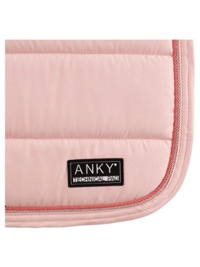 Sudadero de doma rosa palo (Pale Rosette) con antideslizante en la cruz, cordón decorativo y refuerzo en el paso de cincha para caballo - Anky - imagen 2